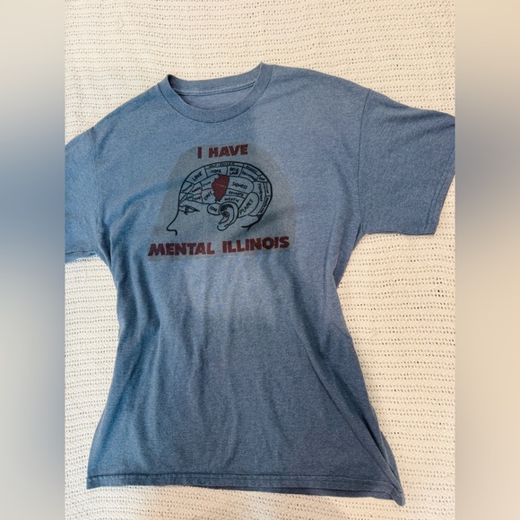 Funny “I Have Mental Illinois” Graphic Tee - Picture 1 of 5